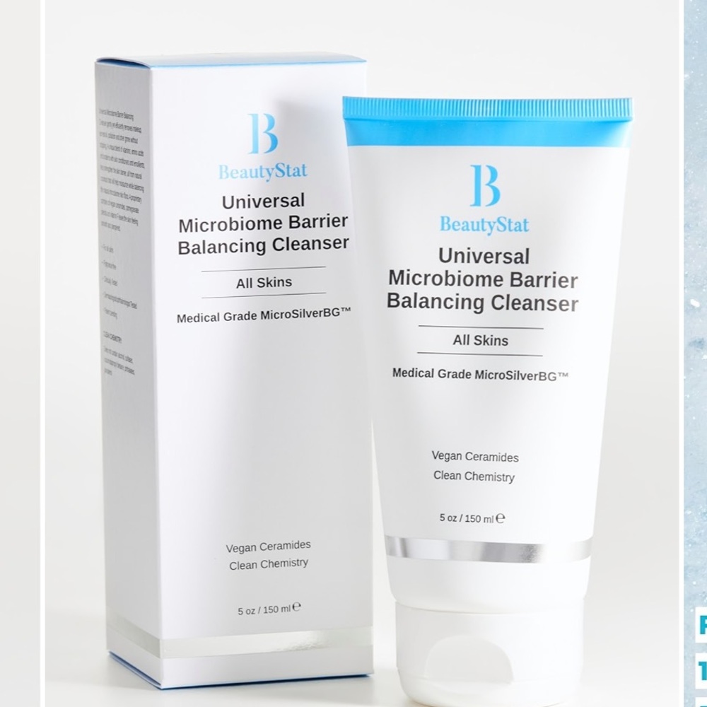 BeautyStat Microbiome Cleanser with Silver Accents